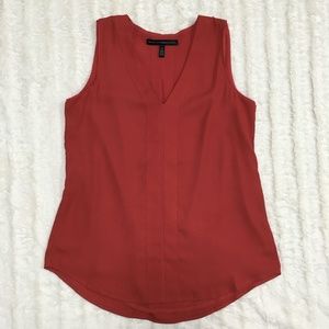 WHBM Single-Pleat Shell in Salmon - Sz 2